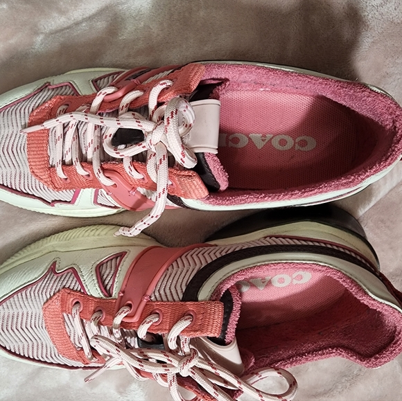 Coach pink Sneakers size 8 womens - Picture 8 of 11